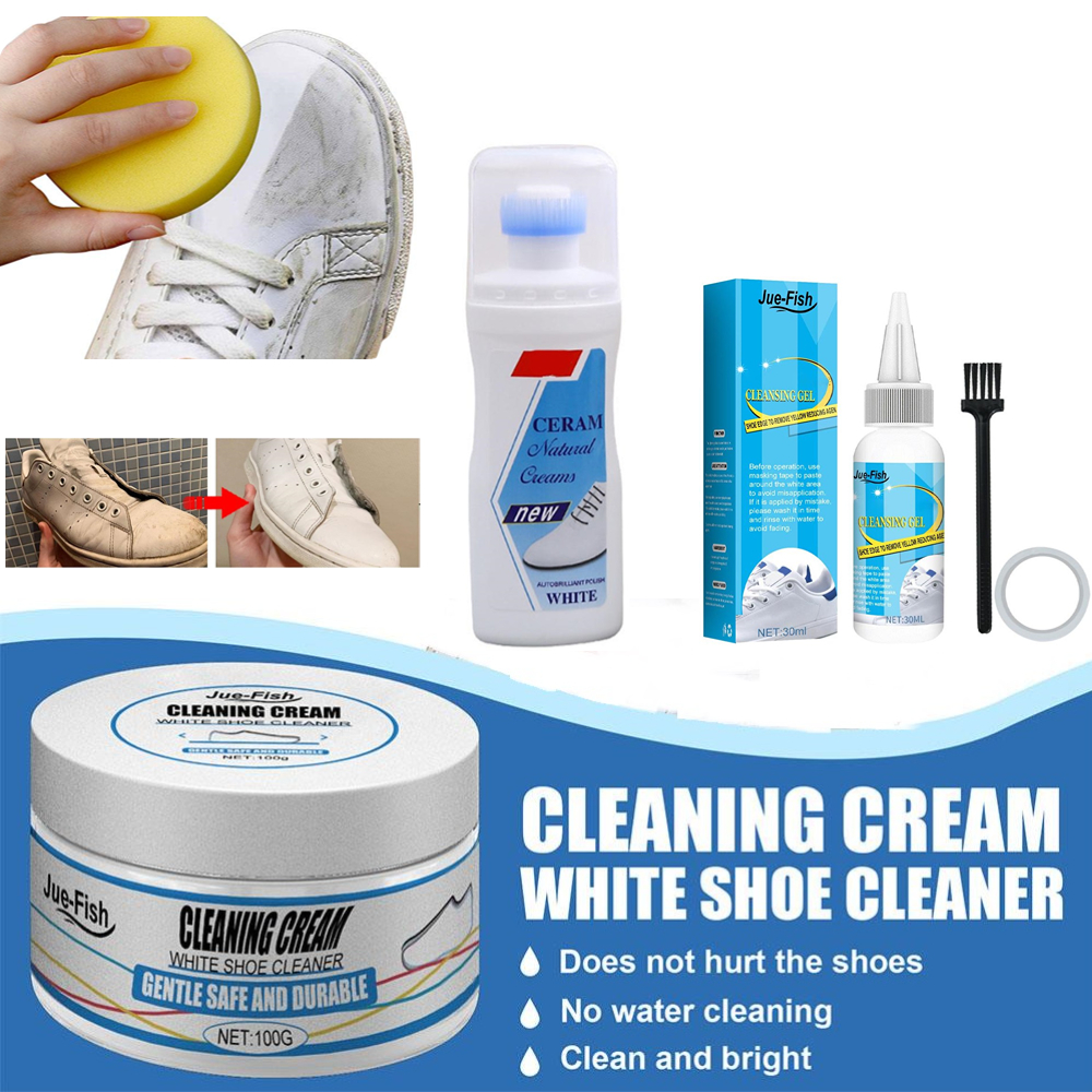 Sneaker Care Cleaning Kit - White Shoes Cleaning Cream Stains Remover