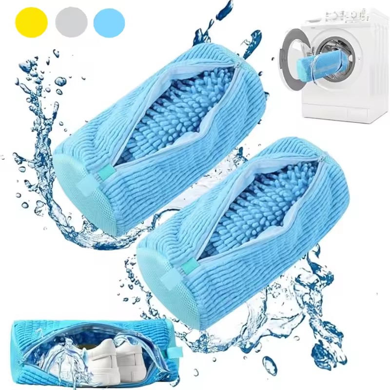 Sneaker Care Cleaning Kit - Shoe Washing Machine Bag Invisible Zipper