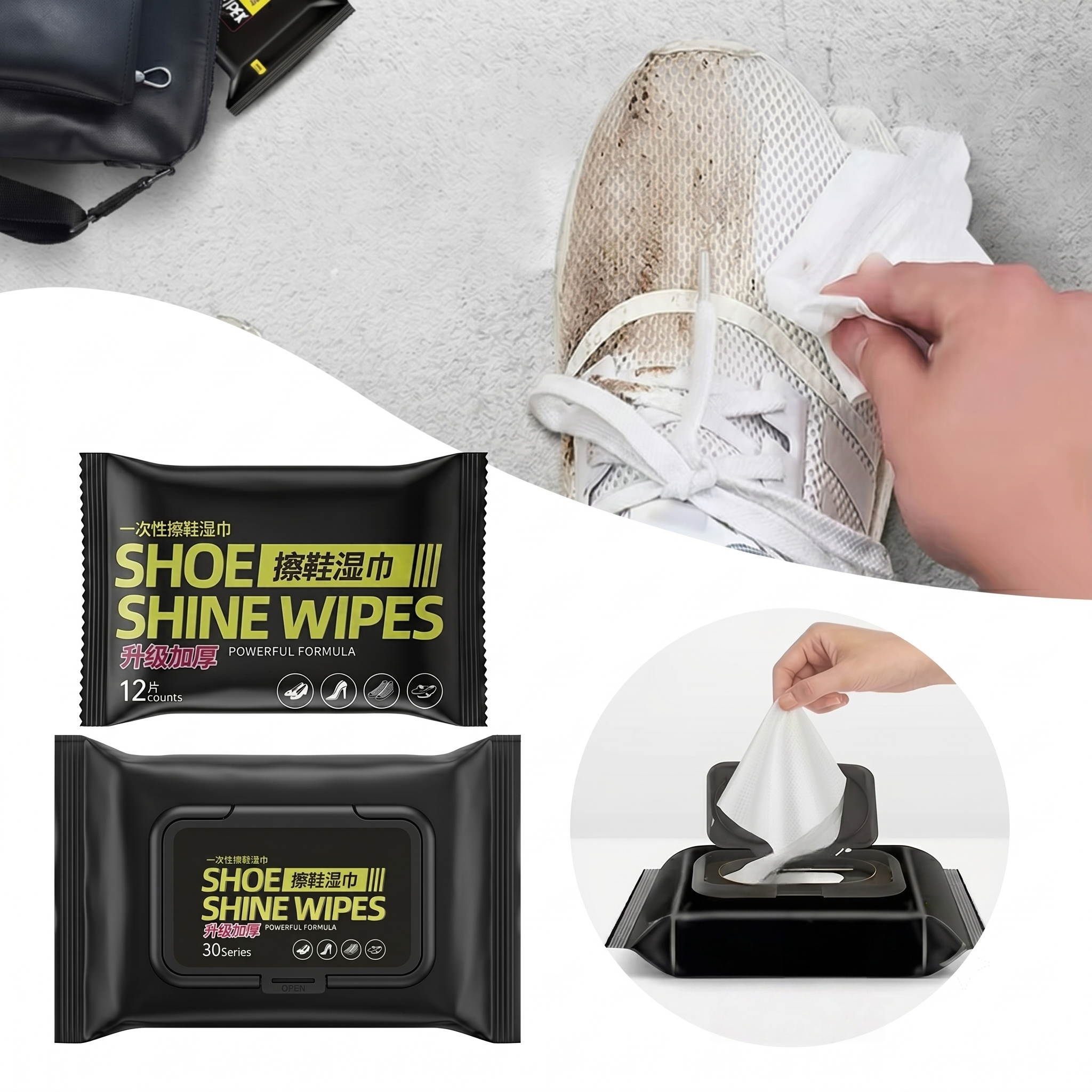 The Sneaker Care - Disposable Sneaker Cleaning Wipes Pack of