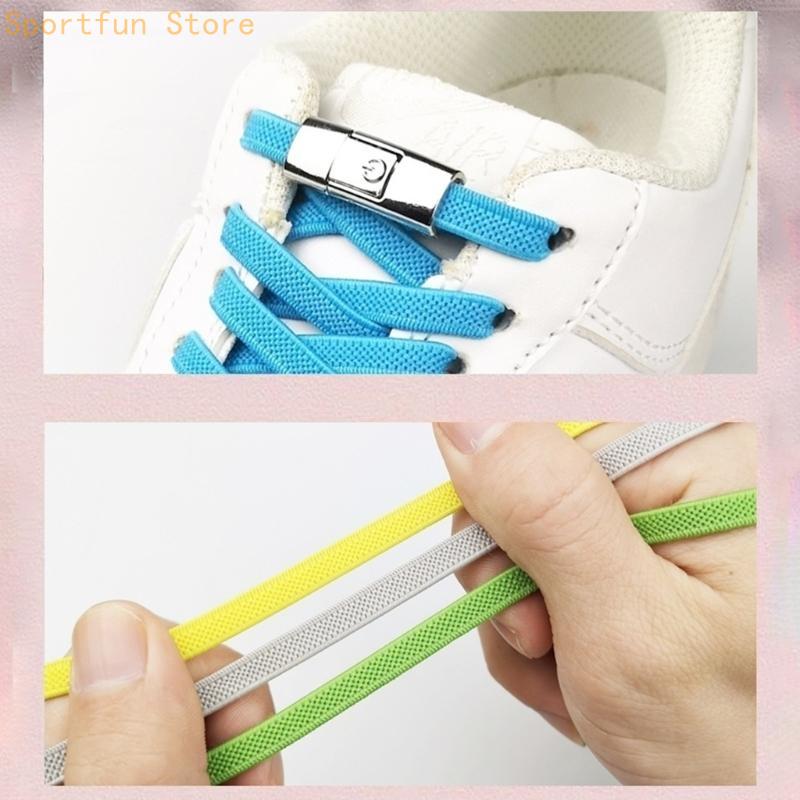 No Tie Elastic Shoelaces Flat  - مراجعة Lace Replacement Flat وسعره