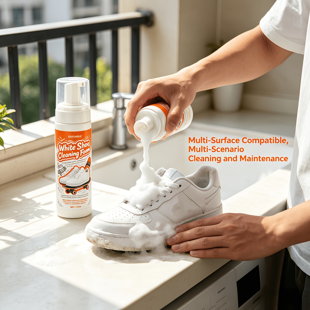 Portable No Rinse White Shoe C - مراجعة The Sneaker Care وسعره