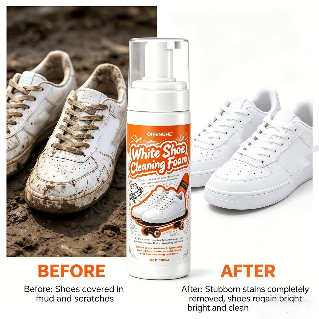 Portable No Rinse White Shoe C - مراجعة The Sneaker Care وسعره