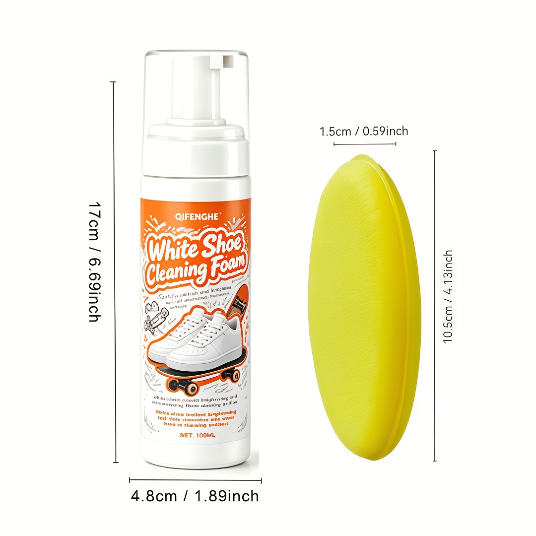 Portable No Rinse White Shoe C - مراجعة The Sneaker Care وسعره