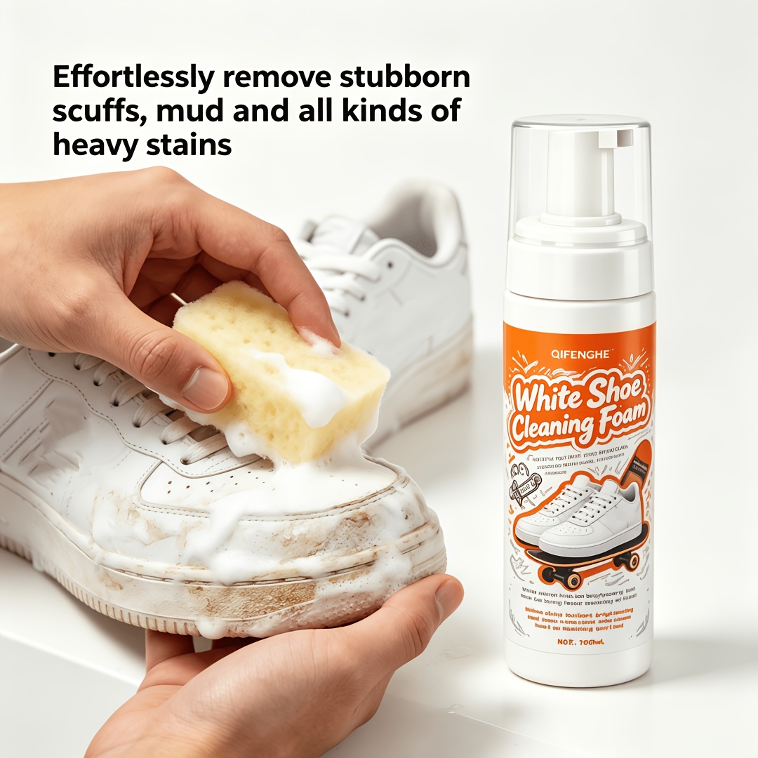Portable No Rinse White Shoe C - مراجعة The Sneaker Care وسعره