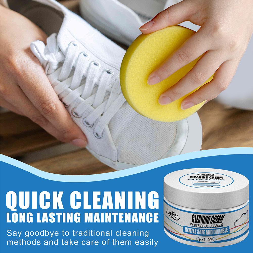 White Shoes Cleaning Cream Sta - مراجعة Sneaker Care Cleaning Kit وسعره