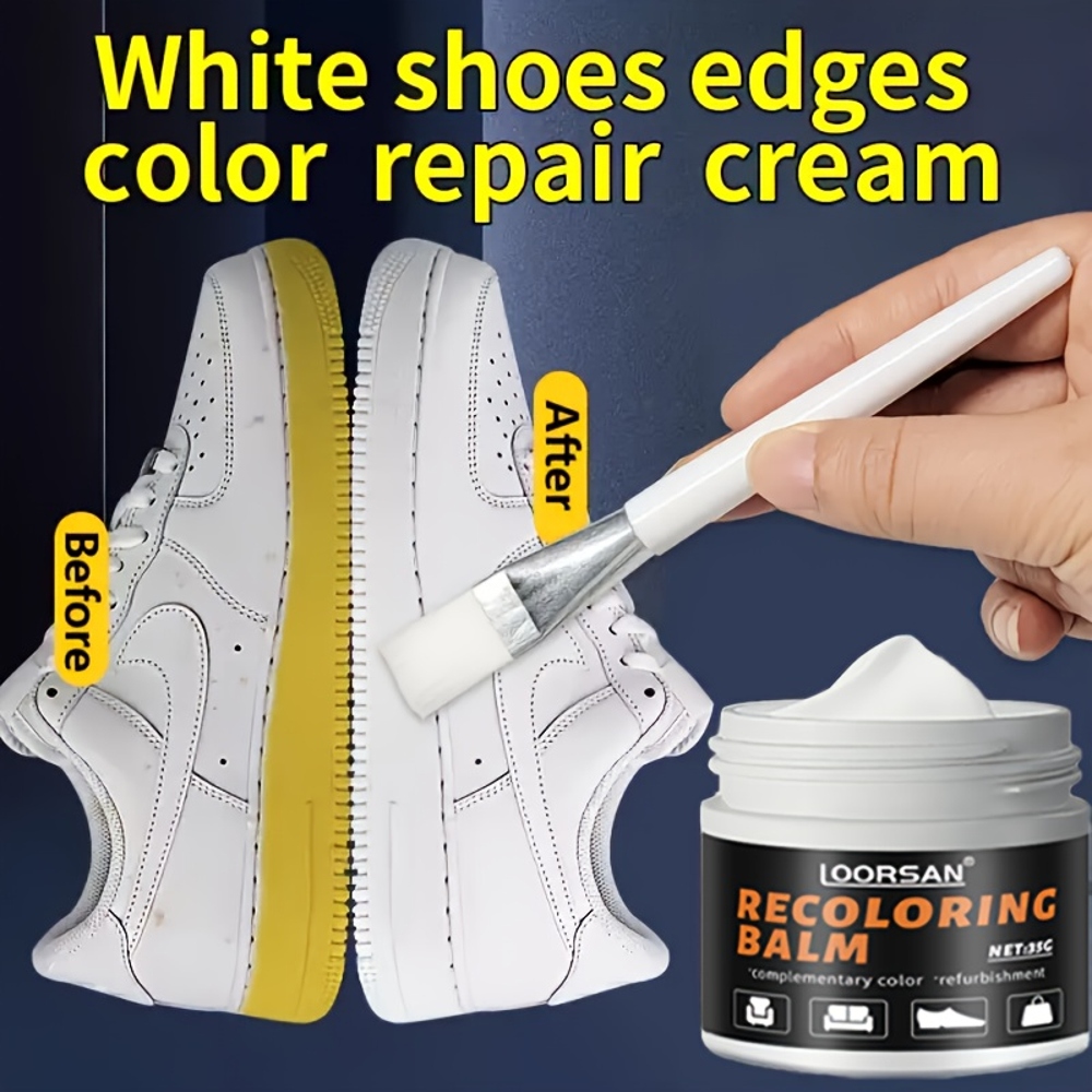 LOORSAN New White Shoe Edge Re - مراجعة Sneaker Care Cleaning Kit وسعره