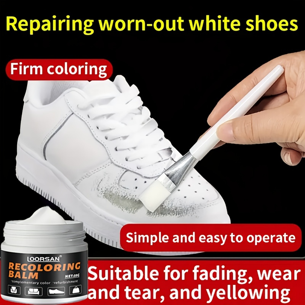 LOORSAN New White Shoe Edge Re - مراجعة Sneaker Care Cleaning Kit وسعره