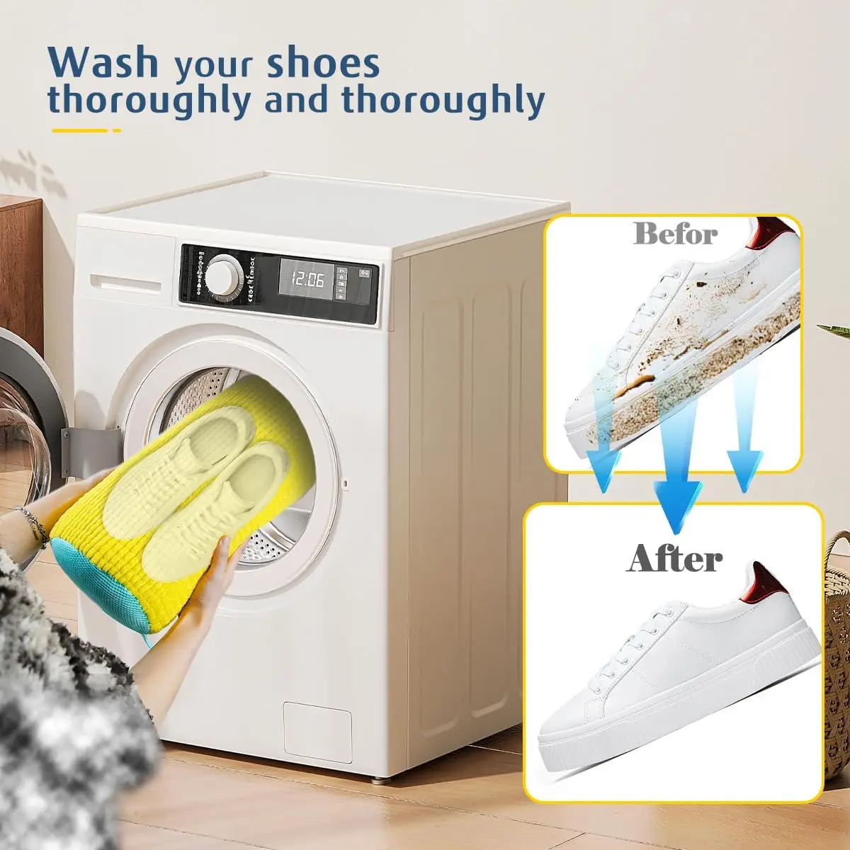 Shoe Washing Machine Bag Invis - مراجعة Sneaker Care Cleaning Kit وسعره