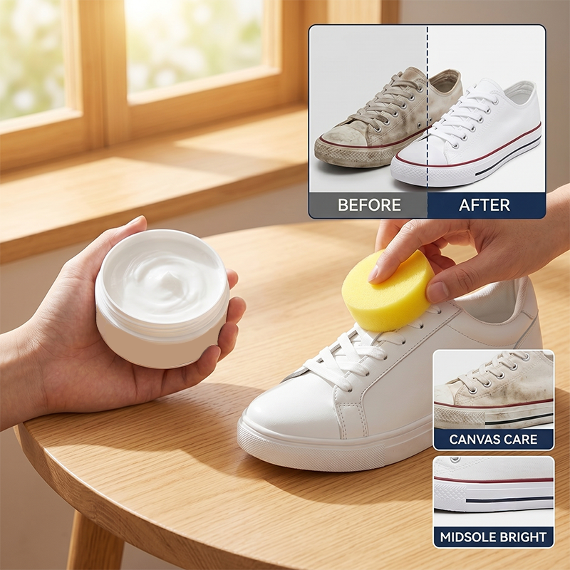 YUNLIWEI Waterless White Shoe  - مراجعة Sneaker Care Cleaning Kit وسعره