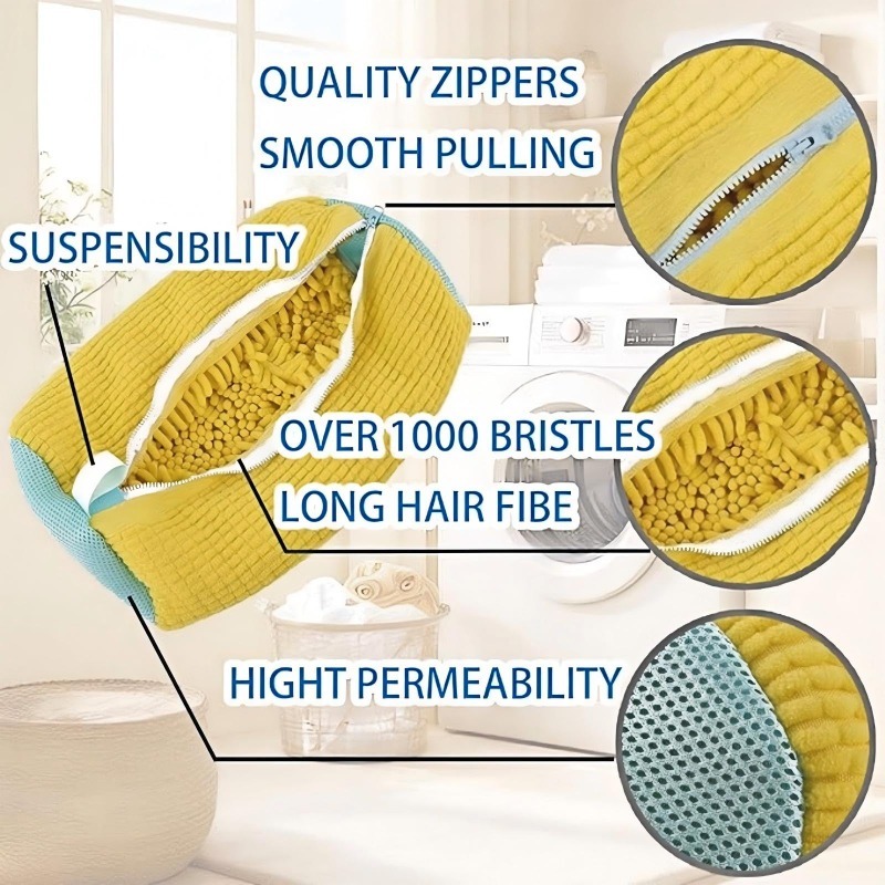 Laundry Bags Shoe Washing Mach - مراجعة Sneaker Care Cleaning Kit وسعره