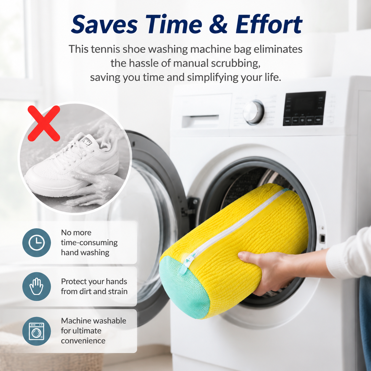 Shoe Washing Machine Bag Laund - مراجعة Sneaker Care Cleaning Kit وسعره