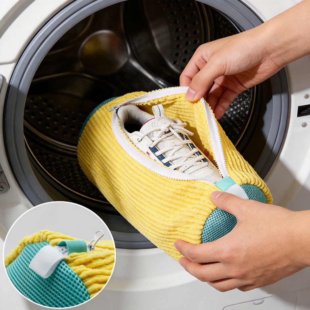 Shoe Washing Laundry Bag, Cord - مراجعة Sneaker Care Cleaning Kit وسعره