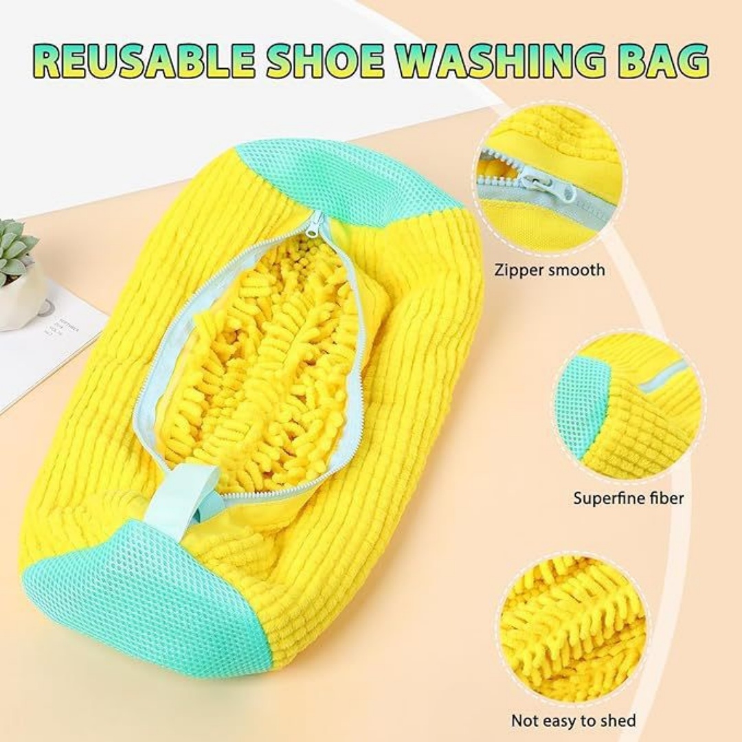 Shoe Washing Laundry Bag, Cord - مراجعة Sneaker Care Cleaning Kit وسعره