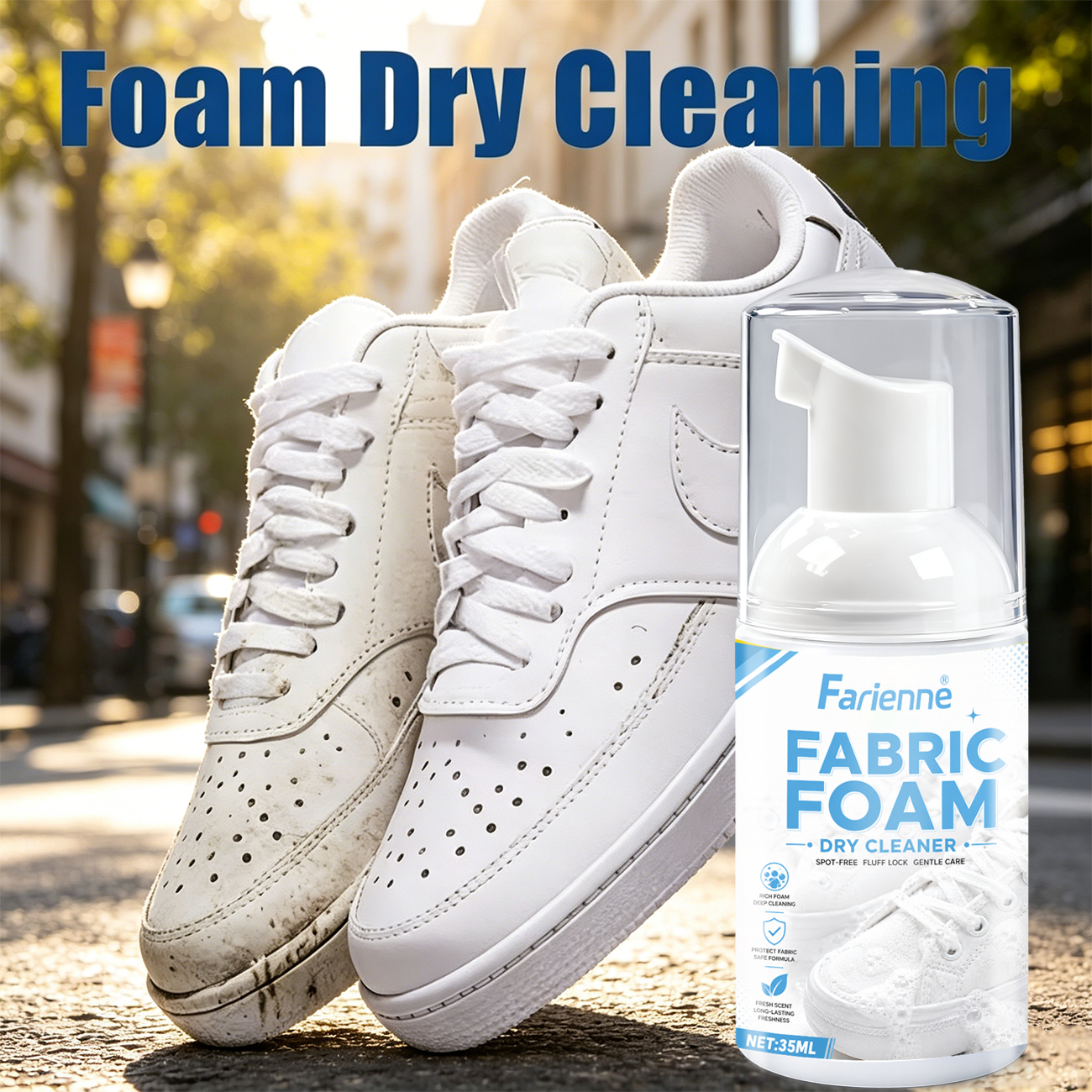 Farienne Fabric Foam Dry Clean - مراجعة Sneaker Care Cleaning Kit وسعره