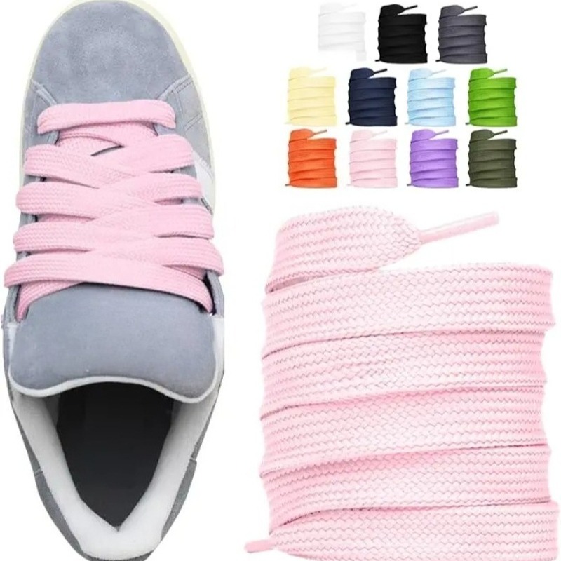 Fashion Colored Flat Shoelaces - مراجعة Lace Replacement Flat وسعره