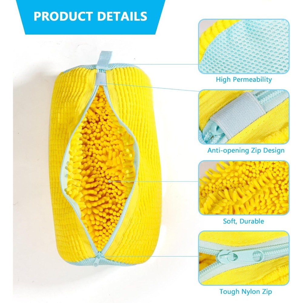 Reusable laundry bag with micr - مراجعة Sneaker Care Cleaning Kit وسعره