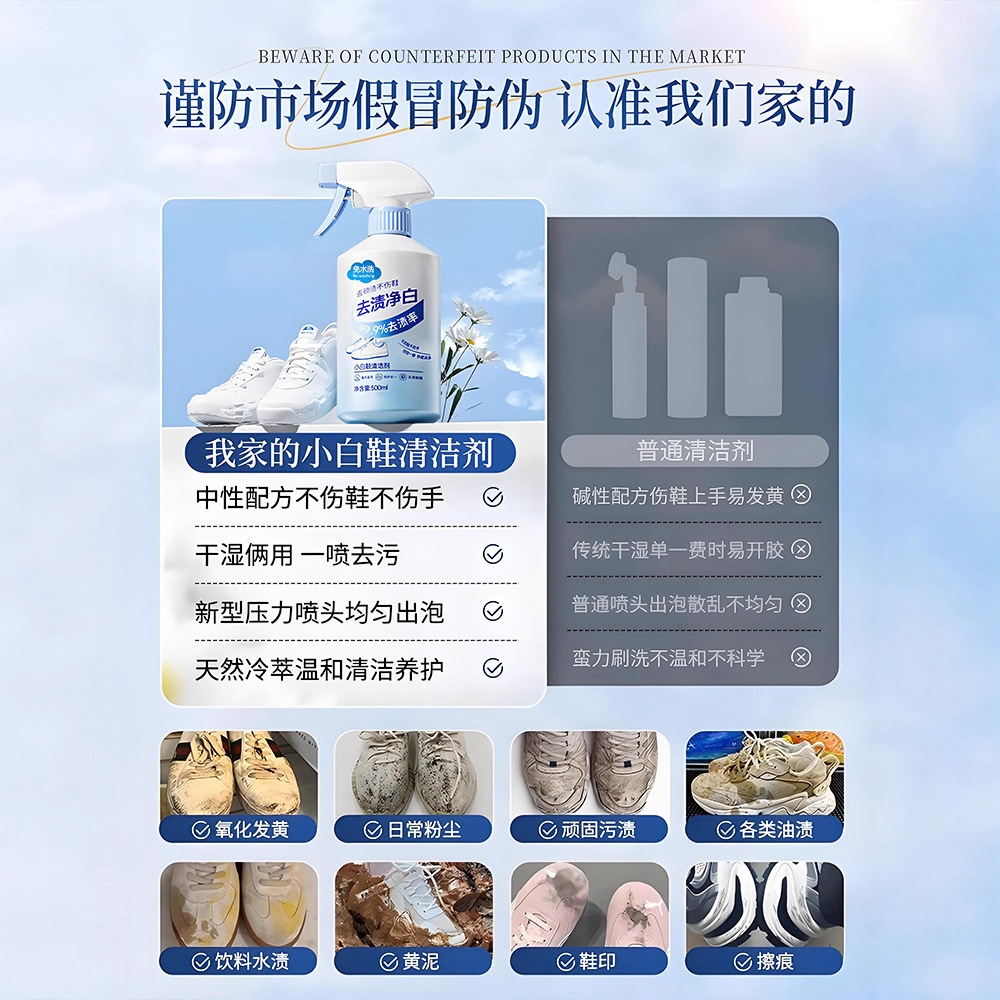 500ml white shoe cleaner no cl - مراجعة Sneaker Care Suede وسعره
